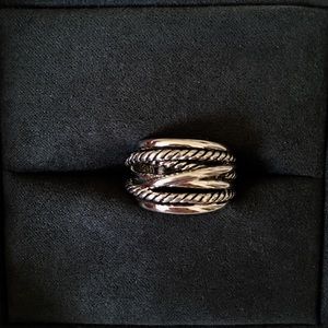 Crossover Cable Ring 7 Sterling